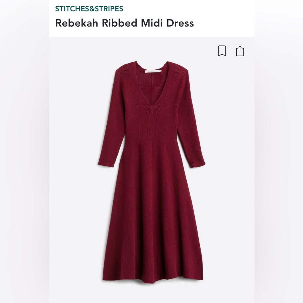 Ribbed Midi Dress